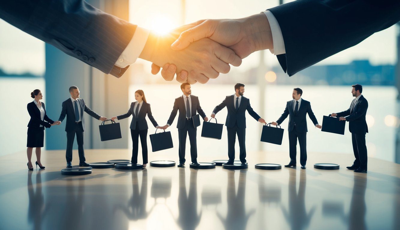 Società in Nome Collettivo (SNC): Cos'è, Come Funziona, Costituzione, Costi e Tasse (2026) 5 Un gruppo di soci che scioglie la propria azienda, dividendo beni e saldando debiti